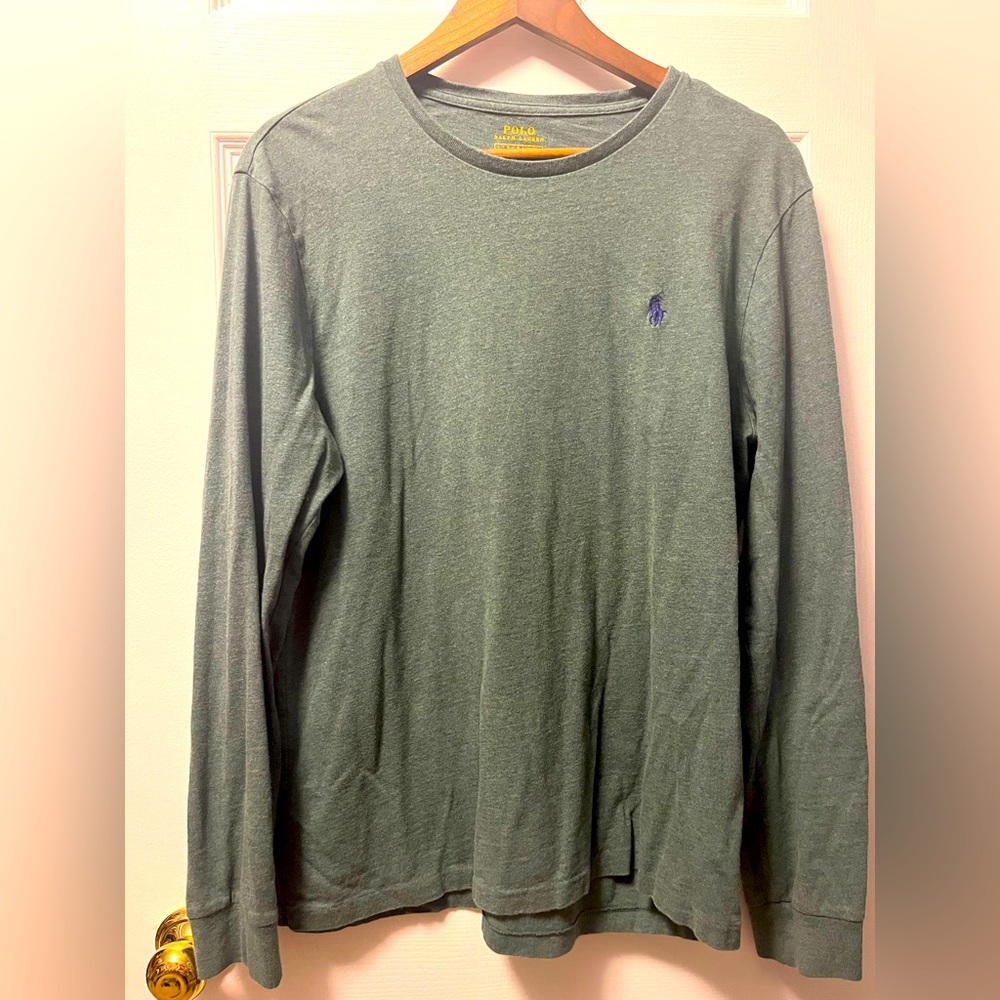 Polo by Ralph Lauren Men's Olive Long Sleeve Tee
